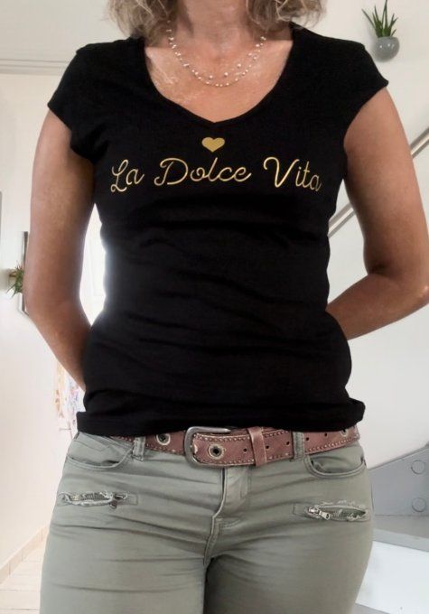 La Dolce vita Noir & doré 